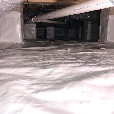 sealed crawl space floor vapor barrier