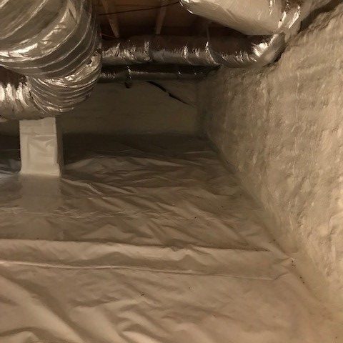 foam sealed crawl space
